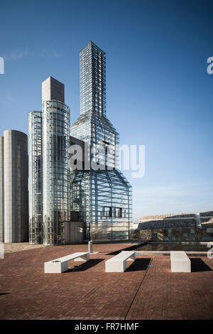 Torres Hejduk, Gaiás Cidade da Cultura, entworfen von Peter Eisenman, Santiago De Compostela. Stockfoto