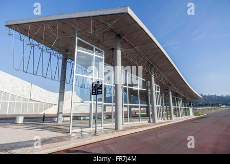 Gaiás Cidade da Cultura, entworfen von Peter Eisenman, Santiago De Compostela. Stockfoto