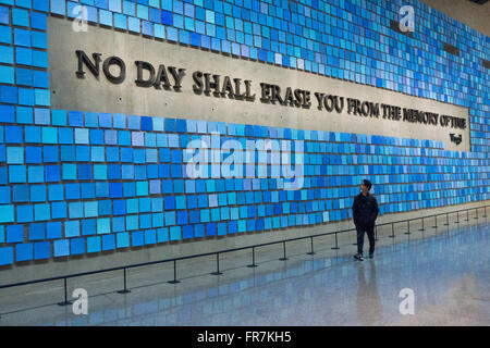 National September 11 Memorial und Museum NYC Stockfoto