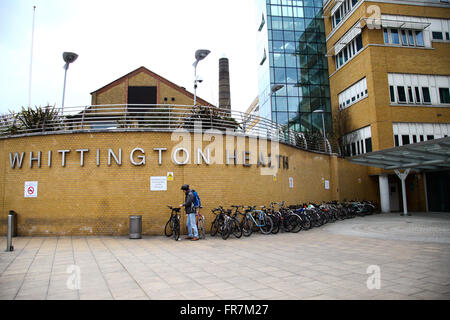 Whittington Krankenhaus, Torbogen, London, England, Vereinigtes Königreich Stockfoto