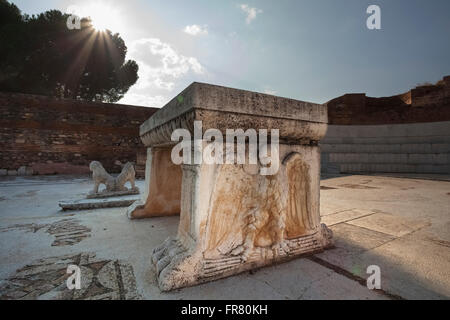 Ruine der Synagoge von Sardes; Sardes, Türkei Stockfoto