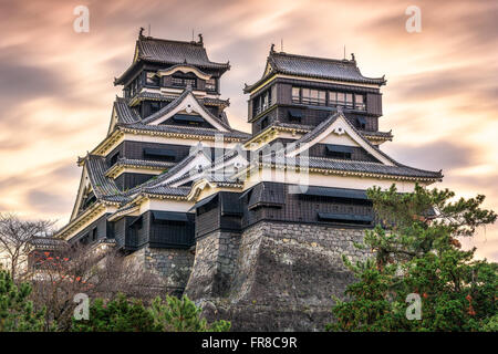 Kumamoto, Japan auf Burg Kumamoto. Stockfoto