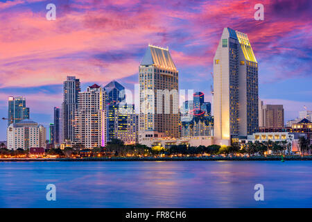 Skyline von downtown San Diego, Kalifornien, USA. Stockfoto