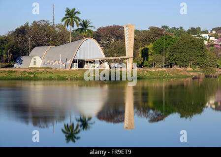 Kirche von São Francisco de Assis - Oscar Niemeyer Projekt in 1943 eröffnet Stockfoto