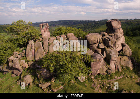 Robin Hoods Stride Derbyshire Peak District Stockfoto