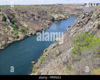 Canion Rio Sao Francisco Wasserkraftwerk in Paulo Afonso Stockfoto