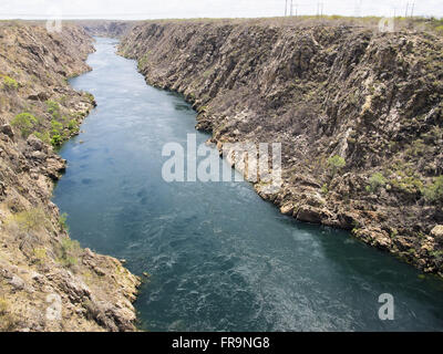 Canion Rio Sao Francisco Wasserkraftwerk in Paulo Afonso Stockfoto