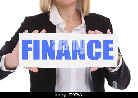 Finanz Finanzen Geld Geschäft Konzept Investition finanzieren Stockfoto