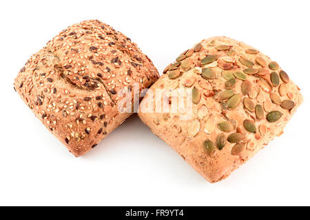 Multicereal Brot und Brot mit Kürbiskernen Stockfoto