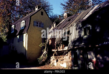 Eine der Kreppe 5 in München Vor Dem Förderinstitut Hstorical Viertel in München Haidhausen im Jahr 1973 Stockfoto