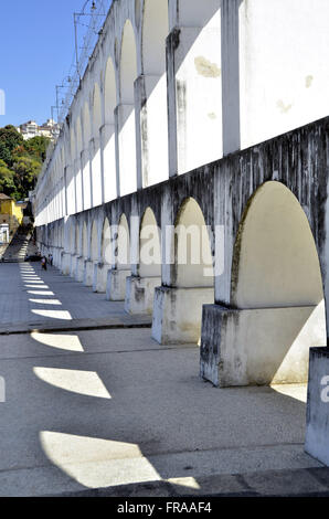 Arcos da Lapa - alte Carioca Aquädukt im römischen Stil erbaut 1723 Stockfoto