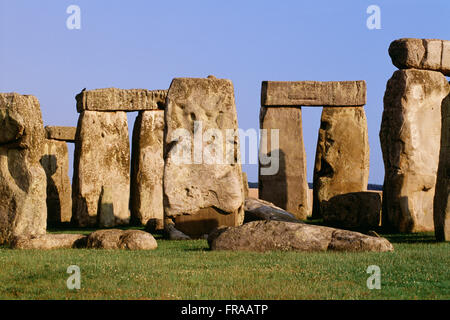 Stonehenge, in der Nähe von Amesbury, Wiltshire, England Stockfoto