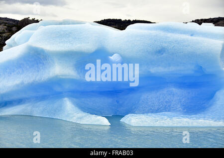 Freistehende Eisberg Spegazzini Gletscher schweben im Lago Argentino Stockfoto