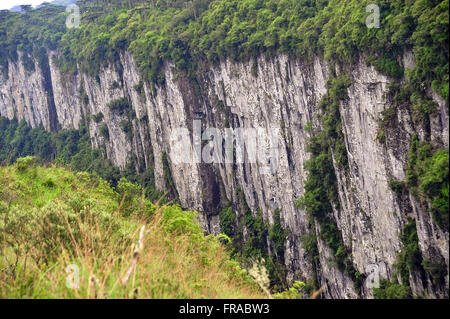 Canyon Itaimbezinho - Nationalpark Aparados da Serra Stockfoto