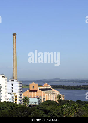 Centro Cultural Usina Gasometro die Ufer des Sees Guaiba im Centro Historico Stockfoto