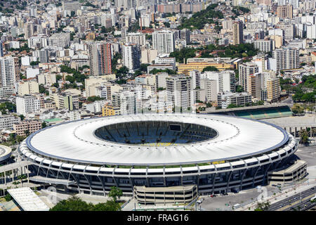 Estadio Maracana-Stadion mit Leichtathletik Celio de Barros rechts Stockfoto
