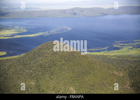 Luftaufnahme des Pantanal im Zuge des Río Paraguay Stockfoto