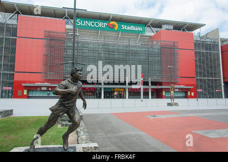 Haupteingang zum Suncorp Stadium, Caxton Street, Paddington, Brisbane, Queensland, Australien Stockfoto