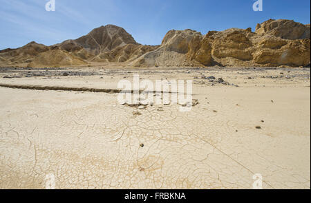 Ein Blick auf die 20 Mule Team Canyon im Death Valley National Park. Stockfoto