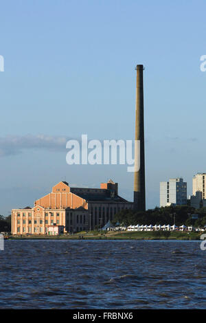 Centro Cultural Usina Gasometro die Ufer des Sees Guaiba im historischen Zentrum Bau 1928 Stockfoto