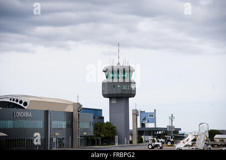 Londrina Flughafen - Gouverneur José Richa - neue Flughafen Nachbarschaft - Ostseite der Stadt Stockfoto