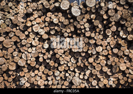 Holz Details in Silos für Korn-Lagerung-Food-Industrie verwendet Stockfoto