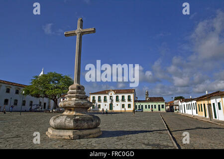 Praca de São Francisco in der historischen Stadt von Sao Cristóvão zufällig alte Provincial Palacio Stockfoto