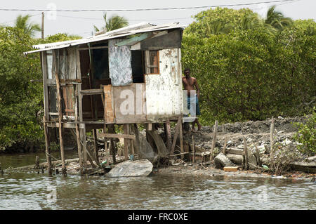 Stelzenläufer Favela Insel Gottes in den Design-Prozess der Urbanisierung ZEIS Insel Gottes Stockfoto