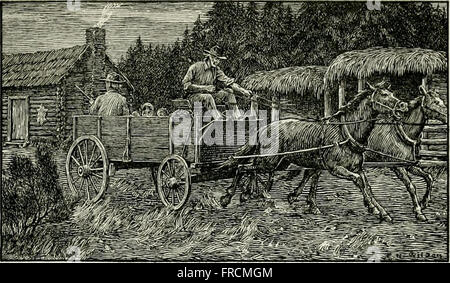 OX-Team-Tage auf dem Oregon Trail - von Ezra Meeker; überarbeitet und herausgegeben von Howard R. Driggs (1922) Stockfoto