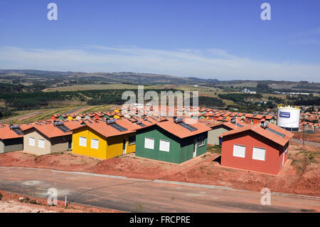 Eingestellten Housing Belvedere Park kurz vor der Fertigstellung am Eingang der Stadt Stockfoto