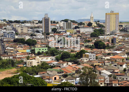 Vista da Cidade com Torre da Igreja Matriz de São Domingos Ao fundo Stockfoto