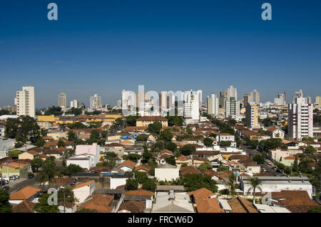 Panoramablick über die Stadt Marilia Stockfoto