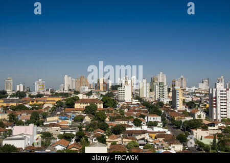 Panoramablick über die Stadt Marilia Stockfoto