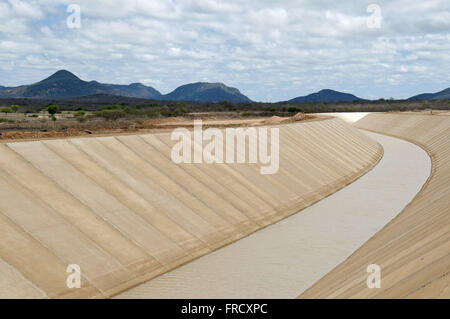 Umsetzung des Rio São Francisco - Kanal fertig - los 1 Stockfoto