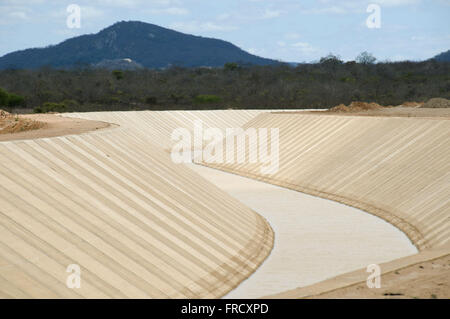 Umsetzung des Rio São Francisco - Kanal fertig - los 1 Stockfoto