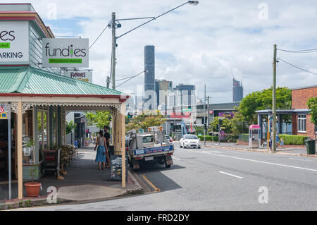 Die Innenstadt von CBD von gegeben Terrasse, Paddington, Brisbane, Queensland, Australien Stockfoto