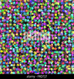 Farbige Würfel Hintergrund, original-3d illustration Stockfoto