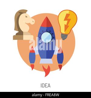 Bildung-flache Icon-Set Stock Vektor