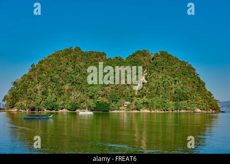 Marimegmeg Strand El Nido in Palawan Philippinen Stockfoto