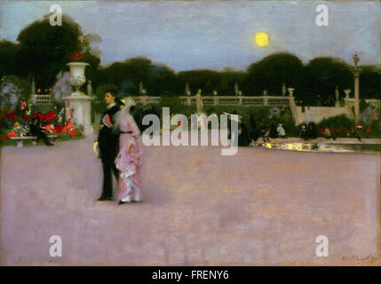 John Singer Sargent, Amerikaner (aktive London, Florenz und Paris) - In den Jardin du Luxembourg- Stockfoto