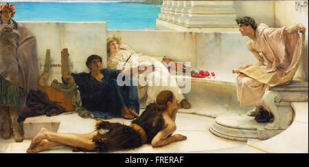 Sir Lawrence Tadema, Englisch (geb. Niederlande) - A Lektüre von Homer Stockfoto