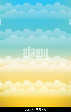 Abstrakte Cartoon Wolken für Mobile Spiele Hintergrund Stock Vektor