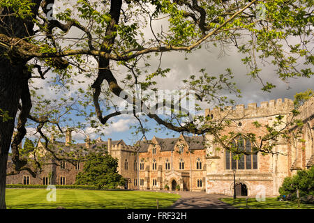 Bishop's Palace, Wells, Somerset, England, Großbritannien Stockfoto