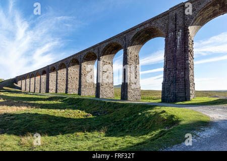 Noch in Gebrauch und wurde kürzlich renoviert. Die ribblehead Viadukt oder Batty moss Viadukt trägt die vereinbaren - carlisle Railway Stockfoto