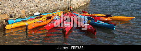 Kanus in Bosham Hafen Chichester, West Sussex Stockfoto