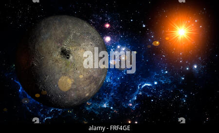 Mercury Planet Solar System Raum isoliert Abbildung Stockfoto