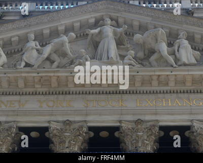 New Yorker Börse Stockfoto