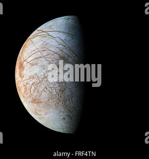 Europa-Elemente dieses Bildes, eingerichtet von der NASA Stockfoto