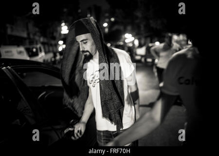 Geschichte eines syrischen Hip-Hop-Künstler - 23.06.2015 - Libanon / Beirut - dann er fährt.   -Bilal Tarabey / Le Pictorium Stockfoto