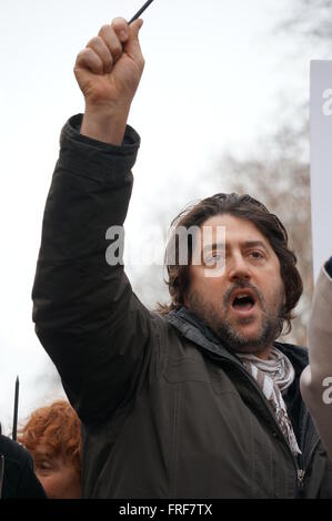 Paris: Nationaler Einheit Rallye - 11/01/2015 - Frankreich / Paris / Paris - Hunderttausende von Menschen versammeln sich in Paris auf Ja Stockfoto